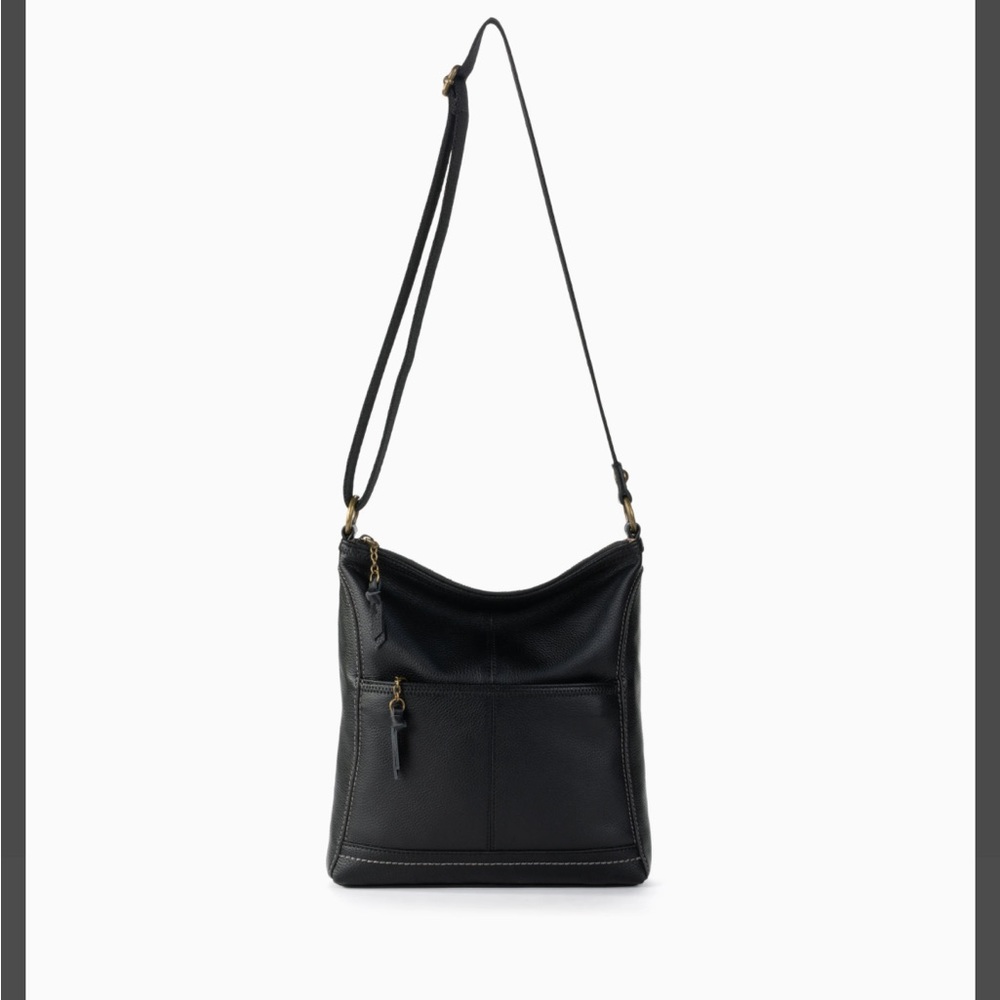 The Sak Black Leather Iris Satchel